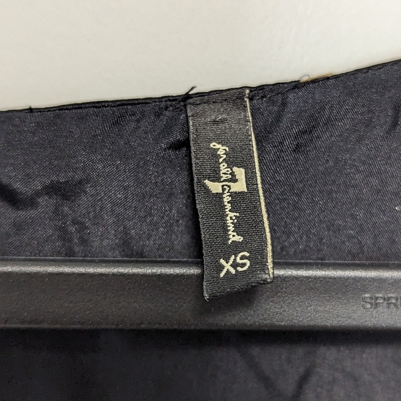 7 For All Mankind Mini Black Silk Dress​​ - Picture 7 of 10